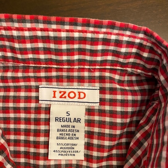 Izod button down shirt - boys, EUC - Picture 3 of 3